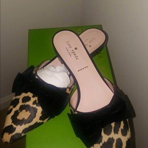 NEVER BEEN WORN Belgrove Kate spade leopard mules